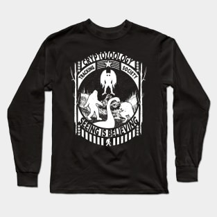 Bigfoot Loch Ness Monster Dogman And Mothman Cryptid Long Sleeve T-Shirt